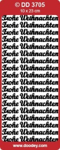 Stickervel goud Frohe Weihnachten DD3705 (Locatie: C146)