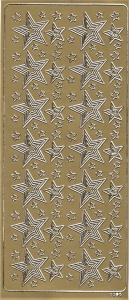Stickervel goud sterren 1606 (Locatie: u388)