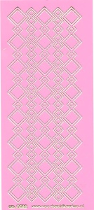 Stickervel roze/goud nr. 3022 (Locatie: K126 )