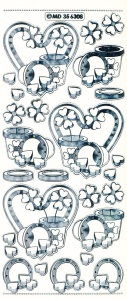 Stickervel transparant zilver MD356308 (Locatie: F006)