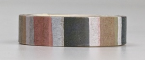 Washi tape streepjes, 3m lang, 10 mm breed