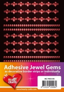 Adhesive Jewel Gems zelfklevende strips oranje HC 7453 05 (Locatie: 1F )