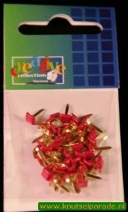 Brads vierkant pink 50 stuks 10828/07 (Locatie: 1A )