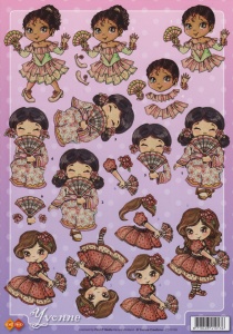 Card Deco Yvonne knipvel kinderen CD10139 (Locatie: 2551)