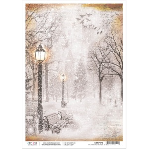 Ciao Bella Rice Paper A4, The First Fall of Snow, CBRP076 (Locatie: 1553)