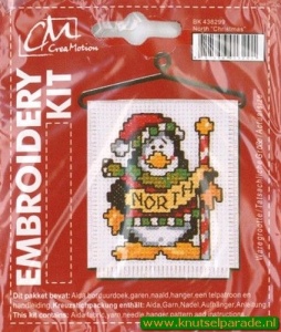 CM Aida borduurdoek compleet pinguin 438299 (Locatie: 3RL6)
