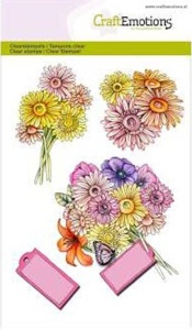CraftEmotions clearstamps A6 - Boeket Botanical Summer 130501/1073 (Locatie: NN012)