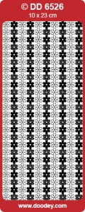 Doodey stickervel bloemenrand multicolor DD6526 (Locatie: L238)