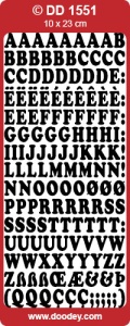 Doodey stickervel letters goud DD1551 (Locatie: u245)