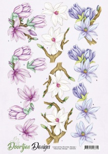 Doortjes Design knipvel bloemen CD11051 (Locatie: 4838)