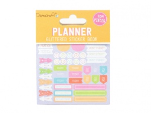 Dovecraft planner glitter stickerbook, 8 sheets (Locatie:)