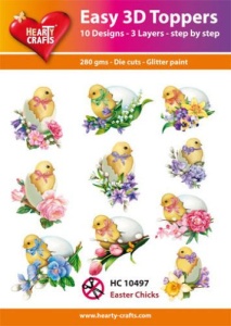 Hearty Crafts Easy 3D Toppers Easter Chicks HC10497