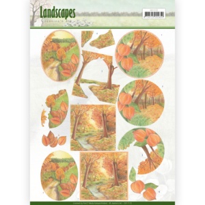 Jeanine's Art knipvel landschap herfst CD11172 (Locatie: 4631)