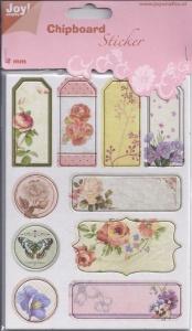 Joy! Chipboard stickers 2 mm. dik 6013/1451 (Locatie: 1469)