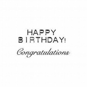 Marianne Design Clearstamp Happy Birthday/Congratulations CS0883 (Locatie: NN023)