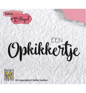 Nellie Snellen Clear stamp Een Opkikkertje DTCS012 (Locatie: BB004)