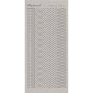 Shiny details stickervel glitter zilver SDS007TZ (Locatie: D47)