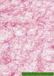 Spinnenweb papier roze A4 118105 (Locatie: 1520)