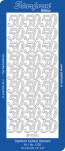 Starform Sticker 50 in Zilver 1232 (Locatie: I423)