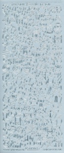Starform stickervel allerlei zilver 1190 (Locatie: G155)