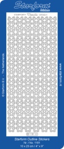 Starform stickervel goud randjes 1181 (Locatie: T036)
