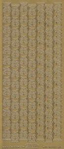 Starform stickervel kerstklokken goud 8536 (Locatie: BB132 )
