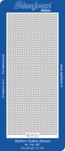 Starform stickervel sterren zilver 997 (Locatie: U159)