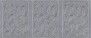 Stickervel strikken zilver 9605 (Locatie: H392 )