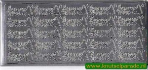 Stickervel zilver frans (Locatie: Q59 )