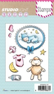 Studio Light Clearstempel A6 Basic Baby nr 161 STAMPSL161 (Locatie: NN001 )