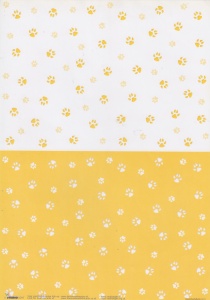 Studio Light decoratiepapier hondenpootjes BASISANIMALS15 (Locatie: 1428)