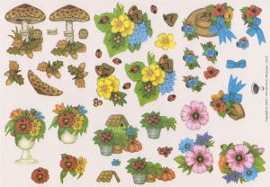 Tierelantijntje knipvel bloemen 2213 (Locatie: 4519)