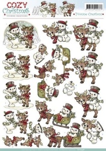 Yvonne Creations knipvel Cosy XMas CD10548 (Locatie: 827)