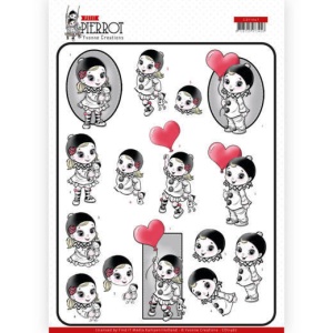 Yvonne Creations knipvel pierrot CD11467 (Locatie: 0316)