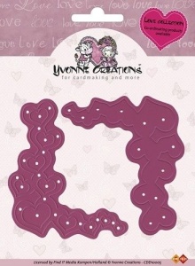 Yvonne Creations snij- en embosmal Heart Corner CDD10005 (Locatie: Q014)