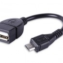 Micro USB OTG кабел подходящ за телефони и таблети поддържащи OTG функция.
