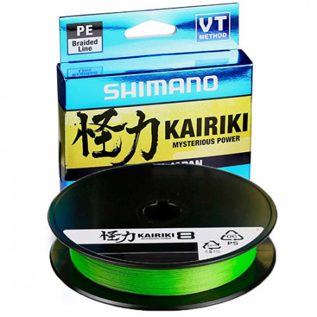 Fir Shimano Kairiki 8 150m Mantis Green 0.160mm/10.3kg
