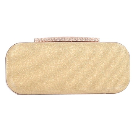 Clutch glitter auriu Vasto
