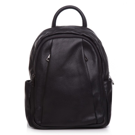 Rucsac negru din piele naturala CARTA
