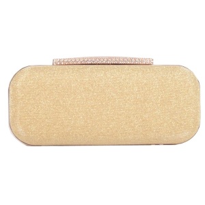 Clutch glitter auriu Vasto