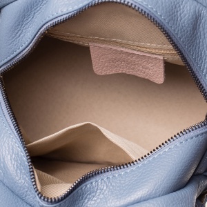Rucsac bleu din piele naturala Treviso