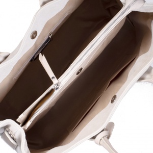 Geanta beige din piele intoarsa, FLORENCE