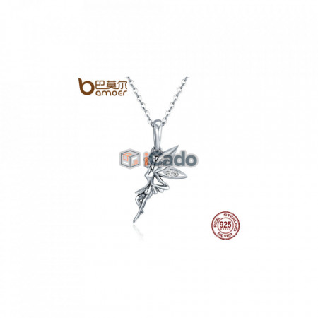 Colier din argint Flower Fairy Long Necklace - BAMOER Authentic 100% 925