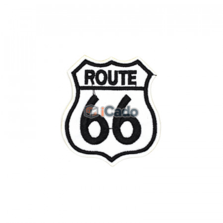 Emblema brodata Route 66 6.5x7.5cm