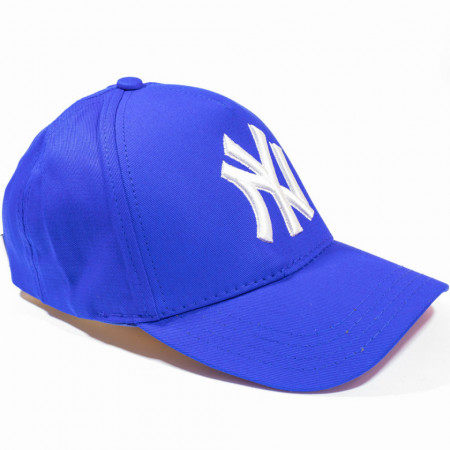 Șapcă albastră logo New York alb