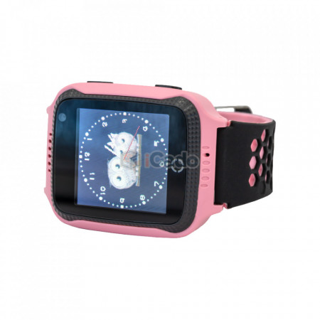 Ceas pentru copii Model Q528 G900A cu Camera de 0.3MP roz poza 1