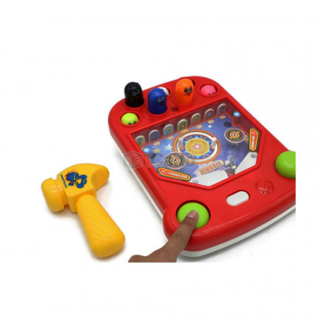 Joc Pinball cu Ciocan - 618A (3xAA) poza 3