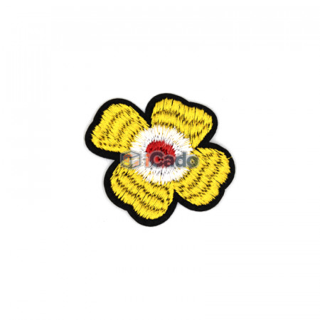 Floare brodata 6x5.5cm