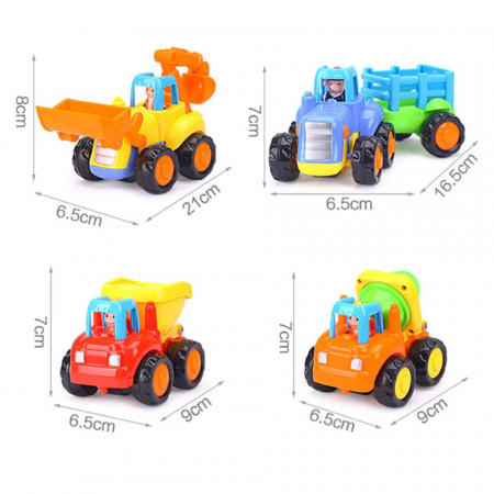 Set de 4 Vehicule Utilitare, model Hola 326 poza 3