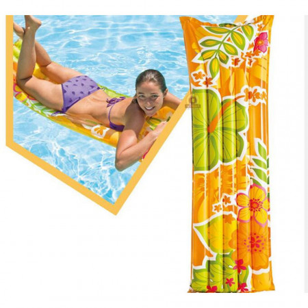 Saltea gonflabilă marca Intex dimensiune 183 x 69 cm Floral Multicolor poza 2